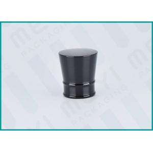 China Special Shape Multi - Size Black Plastic Caps For Cylinder Perfume Bottle supplier
