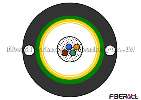 GYXTW Aerial Fiber Optic Cable , Outdoor Multimode Fiber Optic Cable Central