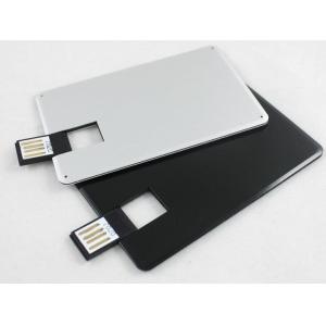 China 2G、4G、8G銀製の金属のクレジット カードUSBは印刷されるロゴのuディスクを運転します（MY-UCM01） supplier