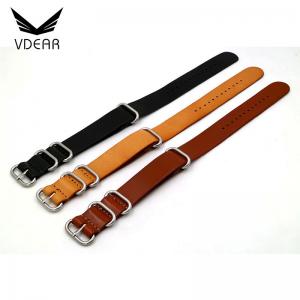 Brown Color Watch Band Replacement 22mm Handmade Leather Watch Band For Womens