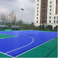 China Durable And Lightweight PP Tiles Sports Flooring 15mm Thickness on sale