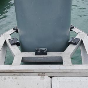 Marine Steel Aluminum Pile Guide Floating Dock Yacht Accessories Galvanized Pile Guide