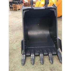 China JCB JS130 Excavator Rock Bucket With Bucket Teeth And Pins Adapter Side Cutters supplier