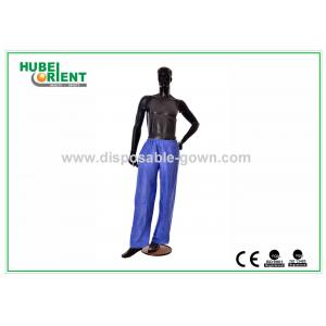 China Anti Dust Breathable Long Disposable Pants PP Nonwoven for Hotels supplier