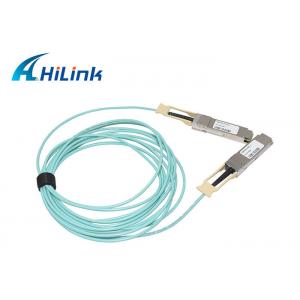 China 100G AOC Optical Active Ethernet Cable Hilink QSFP28 To QSFP28 For 100G Port Switch supplier