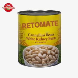 ISO White Kidney Beans Canned , 3000g Delicious Kidney Beans In Brine
