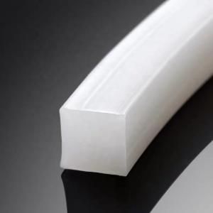 Silicone Rubber Extruded Seal Profile for Customized Square Shape in White and Black