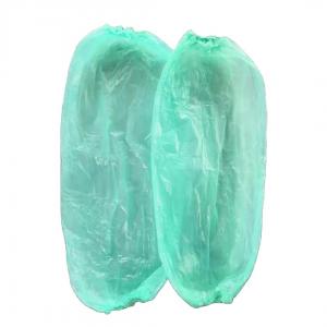 China S&J Transparent Pe Cpe Plastic oversleeve disposable plastic arm sleeve cover blue oversleeve for Men Women supplier