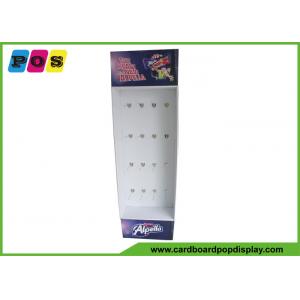 China Retail Sales Paperboard Pegs Cardboard Display With Stand For Snacks supplier