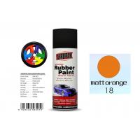 China Matt Orange Color Rubber Based Spray Paint 60 Min Hard Dry With REACH Certificate on sale
