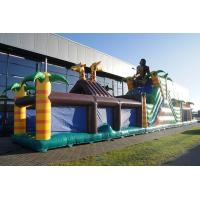 China Custom Made Inflatable Jungle Obstacle Course Flame Retardant on sale