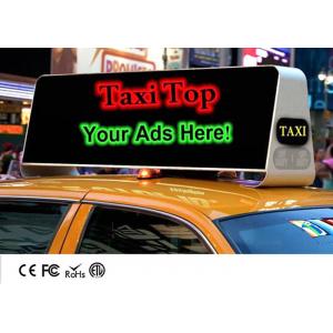 Mobile Outdoor Taxi Top Advertising LED Display With 5000 Nits Brightness