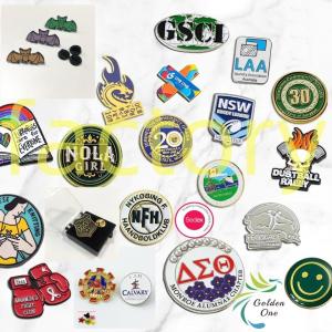 Manufacturer Custom Fashion Pins Metal Logo Badges Brooch Hard Soft Enamel Pins Lapel Pins for Clothes Decorative