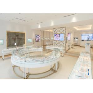 China Professional 3D Design Jewellery Shop Display Counters With Stainless Steel Leg supplier