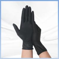 China Black Latex Examination Gloves Disposable Latex Powder Free Gloves For Medical Cooking Cleaning on sale