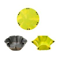 China Portable Folding Pet Feeder Bowls Outdoor Travel Silicone Dog Frisbee Tableware on sale