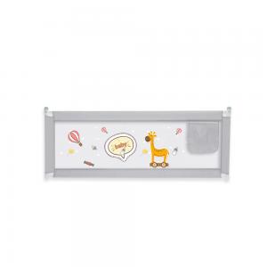 Grey Cute 1.5m 1.8m Giraffe Bed Guard Rail For Infant