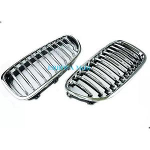 Fiber Style Radiator Mesh Grille Mould With Chrom , Grille Molding For BMW E60