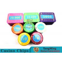 China Casino Crystal Personalized Poker Chips Set With Multi - Color Can Be Choosed on sale