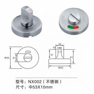 Stainless Steel Thumb Turn Door Knob Door Fitting Hardware For Washroom Door