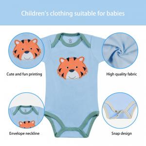 China New 2023 kids clothing wholesale Short Sleeve Boy And Girls Newborn Baby Romper Clothes Bodysuits Toddler Clothing supplier