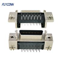 China SCSI 26Pin Connector Female Right Angle PCB Type With Board Lock Zinc Shell on sale