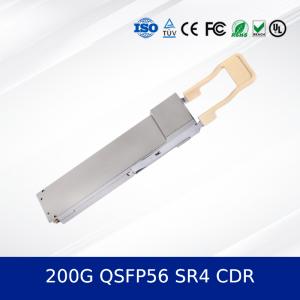 China 200G QSFP56 SR4 CDR módulo de transceptor óptico 100m en Om4 / 70m en Om3 Fibra de alto rendimiento de interconexión de computación para centros de datos supplier