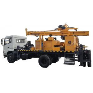 Full Hydraulic Truck Type Water Well Drilling Equipment 132kw Diesel Engine Power