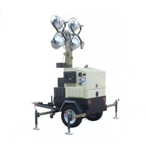 China IP23 4*1000W Mobile Light Tower With Kubota Engine supplier