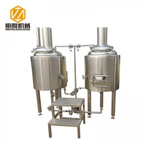 China 1BBL Pilot Professional Beer Brewing Equipment Malt Mill 100L With Brew Kettle supplier