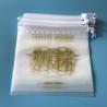 China Eco - Friendly Drawstring Plastic Bags , White Transparent Soft Plastic Bundle Pocket Size W30 X L33cm wholesale