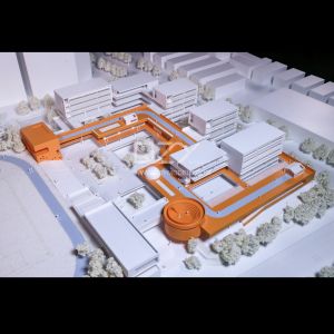 1/300 Shenzhen Xinqiao School Model With Handmade,3D Printing, Laser Cutting,CNC Cutting