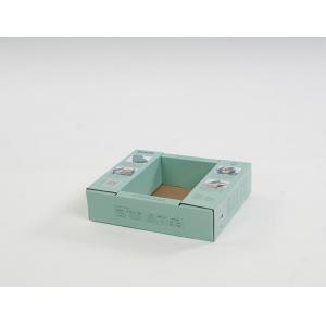 Rectangle Cardboard Counter Display Boxes Waterproof Brown Craft  Material