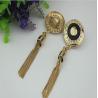 China Luggage hardware accessories 40mm zinc alloy metal jewelry tassel pendant with drip glue wholesale