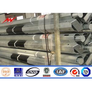 China Electric Insulators Distribution Steel 50ft Polygonal Pole Medium Voltage supplier