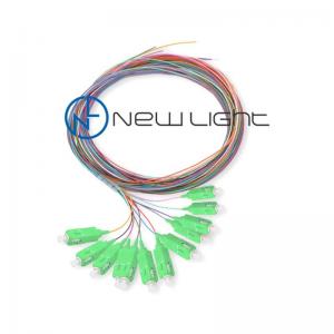 China Multimode 12 Color Sc 1.5m 0.9mm Fiber Optic Pigtail supplier