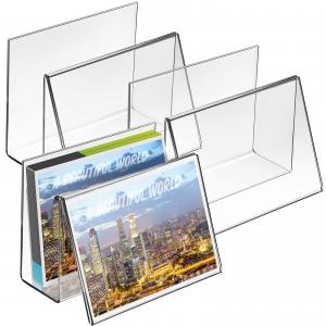 Postcard Acrylic Greeting Card Display Holder Business Rack Index Card Organizer Desk Table  7.09 X 5.31 X 3.54"