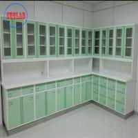 China Full Steel Wall Mounted Hospital Operation Room Disposal Cabinet Three Section Slider on sale