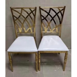 Rental Banquet Reception Stackable Stainless Steel frame wedding chair Chiavari chair
