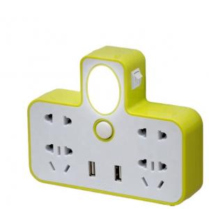 Hot Sale Converter USB Conversion socket With Night Light With Switch export to South America, Middle East and Africa