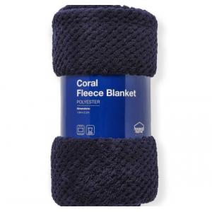 Customized Coral Fleece Baby Blanket Skin Friendly Plain Color Feel Softness