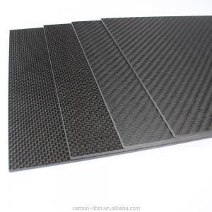 China 100% Pure Ultra Thin Carbon Fiber Sheets Rigid Twill Weave 1.5mm supplier