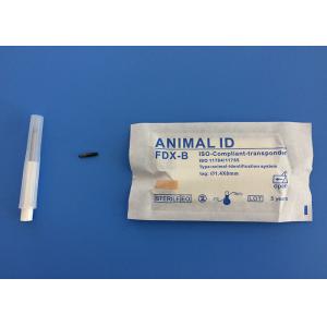 China IP67 Animal ISO Transponder Microchip 15 Digits For Glass Tag , Blue Color supplier