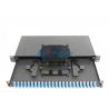 Dustproof Rack Mount Fiber Optic Patch Panel With Cold Rolled Steel Material