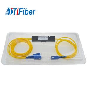 FBT Fiber Optic Splitter Singlemode SC UPC 1X2 1X4 1X8 1X16 Steel Tube / ABS Package