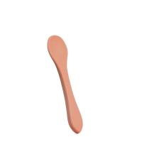 Rubber Silicone Reusable Spoon And Fork Cutlery For Baby Self Feeding
