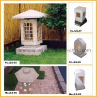 China Outdoor Granite Carving Stone Chinese Lamp on sale