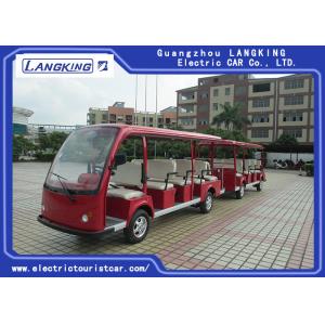 China University / School Electric Tourist Car 14 Seats + 11 Seats Trailer Battery 6v*12pcs supplier