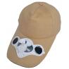 China Long Brim Cotton Unisex Baseball Caps 52cm-62cm With Solar Powered Fan Hat Panel wholesale