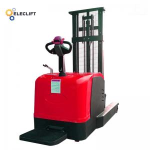 China Pneumatic Tire Warehouse Forklift Trucks Electric Reach Stacker For Logistics Operations supplier
